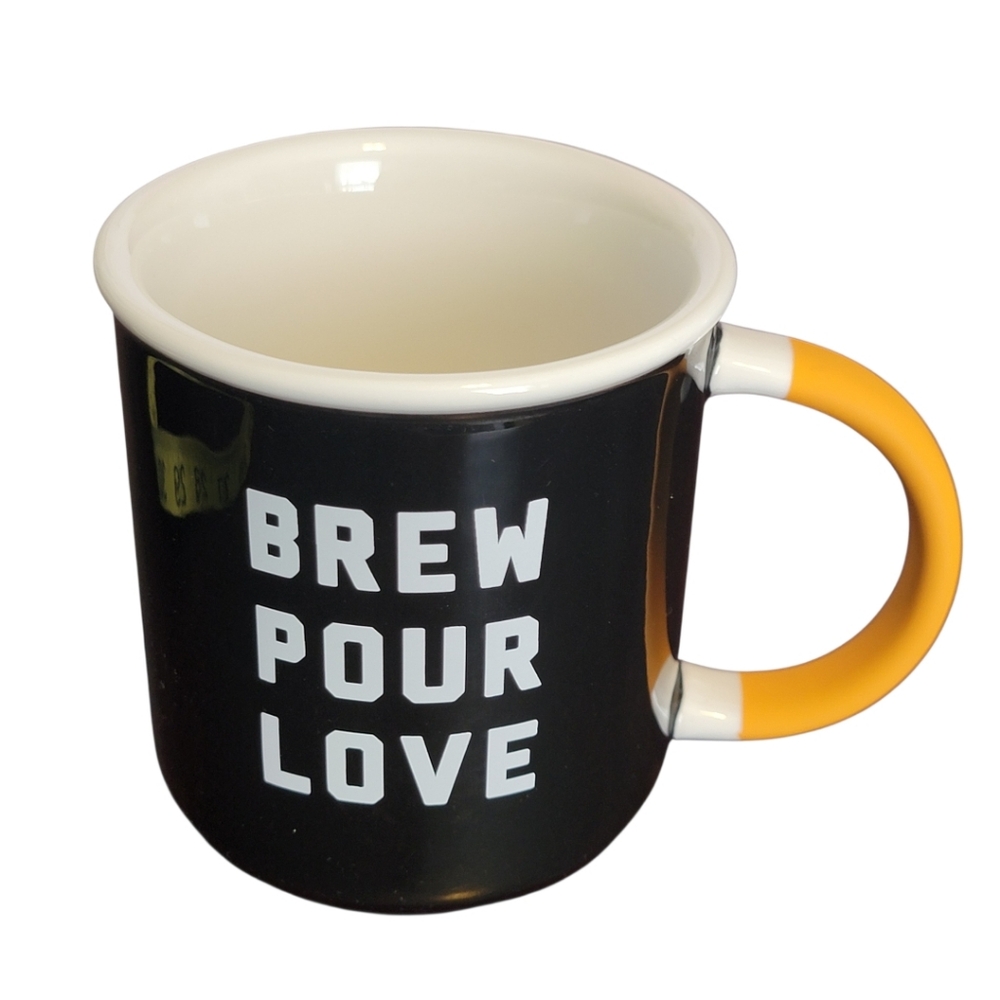 STARBUCKS Limited Edition BREW‎ POUR LOVE Black Coffee Tea Mug Fall 2018
